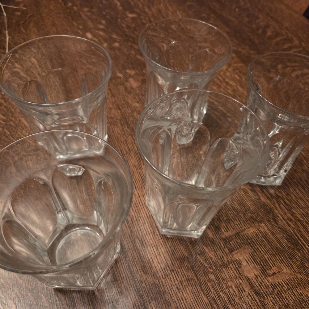 Vintage Small Heisey Bar Glasses (5)